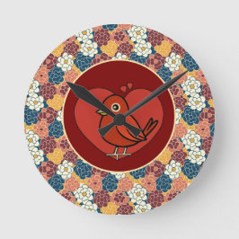 Reloj Redondo Mediano allover flower design