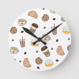 Reloj Redondo Mediano Almofada decorativa coffee lovers 