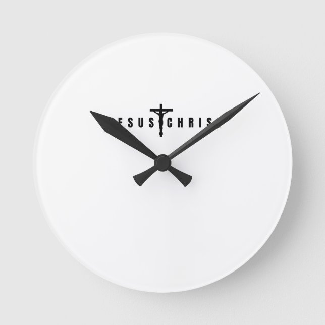 Reloj Redondo Mediano Almohada Decorativa (Anverso)
