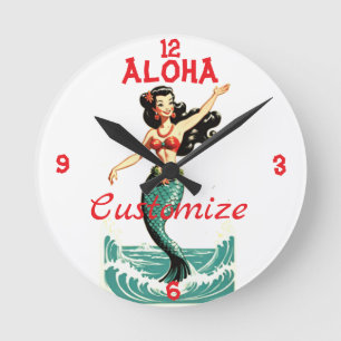 Reloj Redondo Mediano Aloha Mermaid Thunder_Thunder_Cove