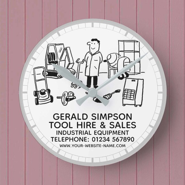 Reloj Redondo Mediano Alquiler de herramientas y equipo industrial de ve (Subido por el creador)