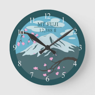 Reloj Redondo Mediano Altitud del monte Fuji