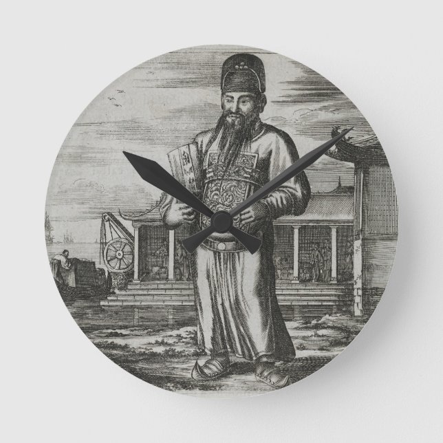 Reloj Redondo Mediano Alto funcionario público que recoge los impuestos, (Anverso)