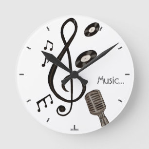 Reloj Redondo Mediano Amante de la música