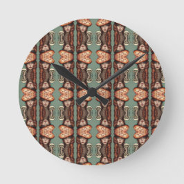 Reloj Redondo Mediano amantes de hongos caprichosos y trippy