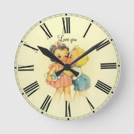 Reloj Redondo Mediano Amar a los niños