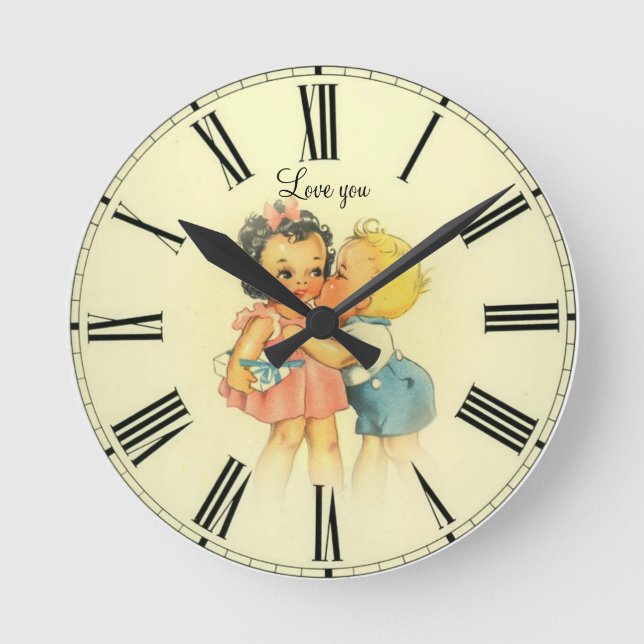 Reloj Redondo Mediano Amar a los niños (Anverso)