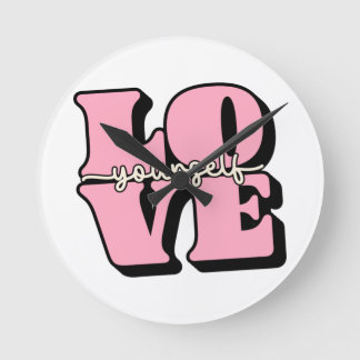 Reloj Redondo Mediano Amar a ti mismo