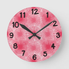 Reloj Redondo Mediano Amaranth Stars