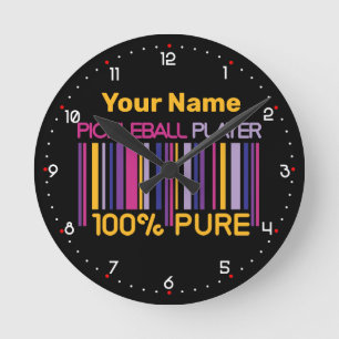 Reloj Redondo Mediano 💛 Amarillo y 💜 morado 100% más pequeño
