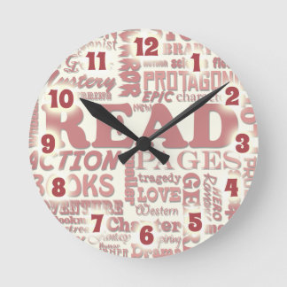 Reloj Redondo Mediano Amazing Reader Sayings