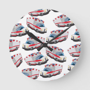 Reloj Redondo Mediano Ambulancia
