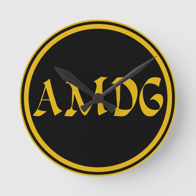 RELOJ REDONDO MEDIANO AMDG (Anverso)