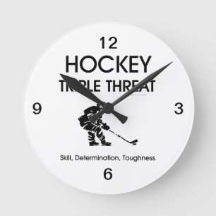 Reloj Redondo Mediano Amenaza SUPERIOR del triple del hockey