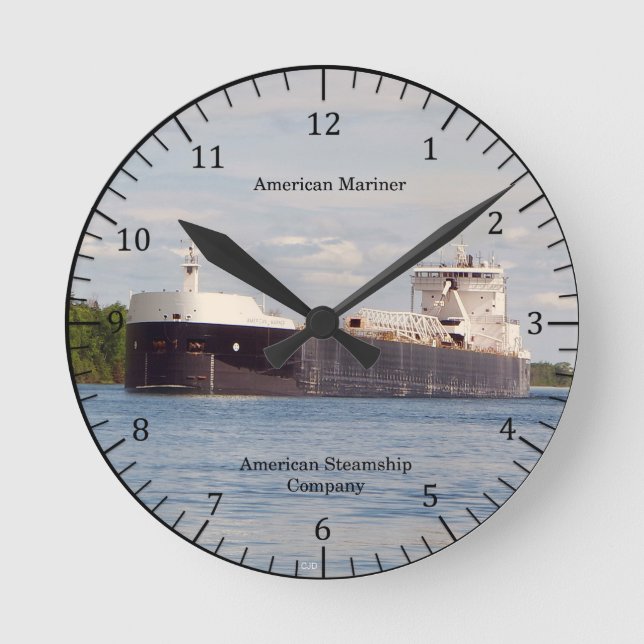 Reloj Redondo Mediano American Mariner clock (Anverso)