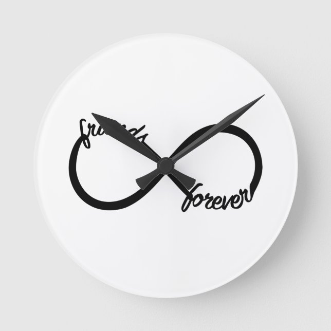 Reloj Redondo Mediano Amigos para siempre (Anverso)