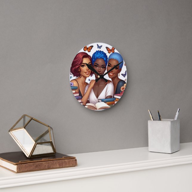 Reloj Redondo Mediano Amistad y palabras (Oficina)