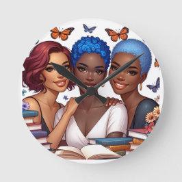 Reloj Redondo Mediano Amistad y palabras