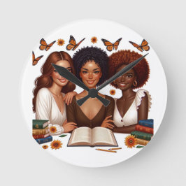 Reloj Redondo Mediano Amistad y palabras