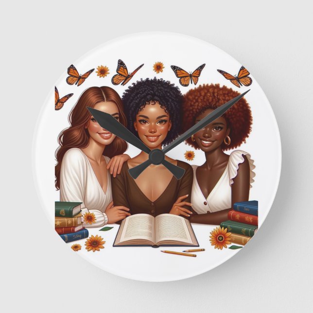 Reloj Redondo Mediano Amistad y palabras (Anverso)