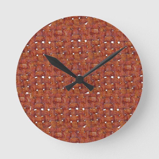 Reloj Redondo Mediano Amo a Bacon (Anverso)