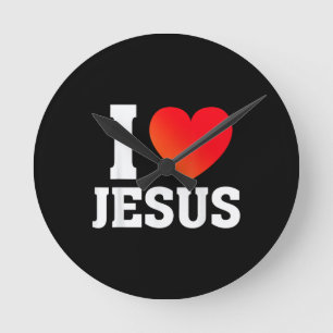 Reloj Redondo Mediano Amo a Jesús