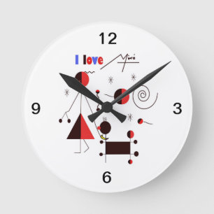 Reloj Redondo Mediano Amo a Miro