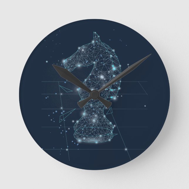 Reloj Redondo Mediano Amo de ajedrez (Anverso)