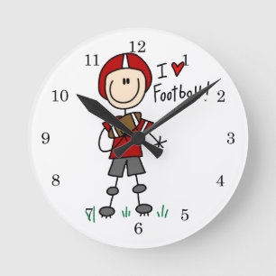 Reloj Redondo Mediano Amo el fútbol