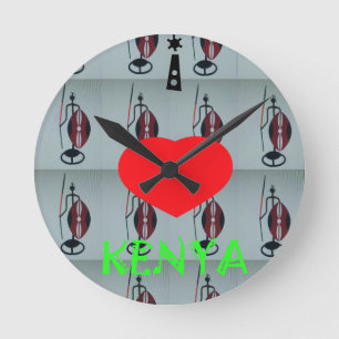 Reloj Redondo Mediano Amo la impresión de arte en Kenia