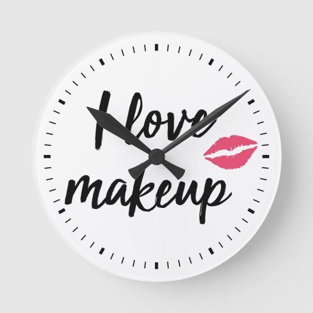 Reloj Redondo Mediano Amo maquillaje (Anverso)