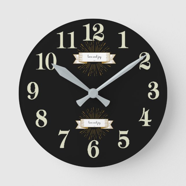 Reloj Redondo Mediano Amor&alegría (Anverso)