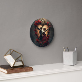 Reloj Redondo Mediano Amor Atemporal – Colección de Boda Victoriana Góti