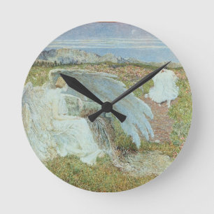 Reloj Redondo Mediano Amor en la fuente de la vida, 1896