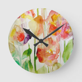Reloj Redondo Mediano amor floral