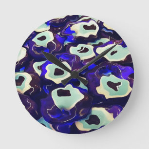 Reloj Redondo Mediano Amulet Bizarre Art en forma de ojo de Boncuk turco