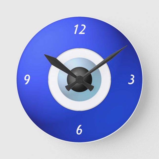 Reloj Redondo Mediano Amuleto para rechazar el mal de ojo (Anverso)