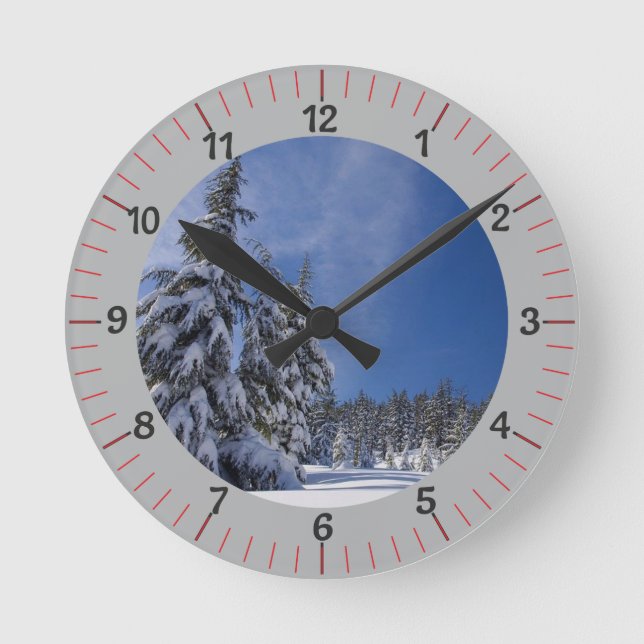 Reloj Redondo Mediano Añadir Personalizado fotográfico (Anverso)