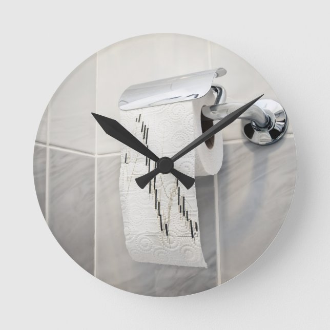 Reloj Redondo Mediano Análisis del retrete (Anverso)