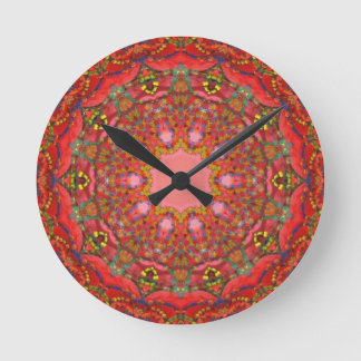 Reloj Redondo Mediano Anca Sofía: Fractales/mandala, arte digital