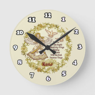 Reloj Redondo Mediano Ángel amigo