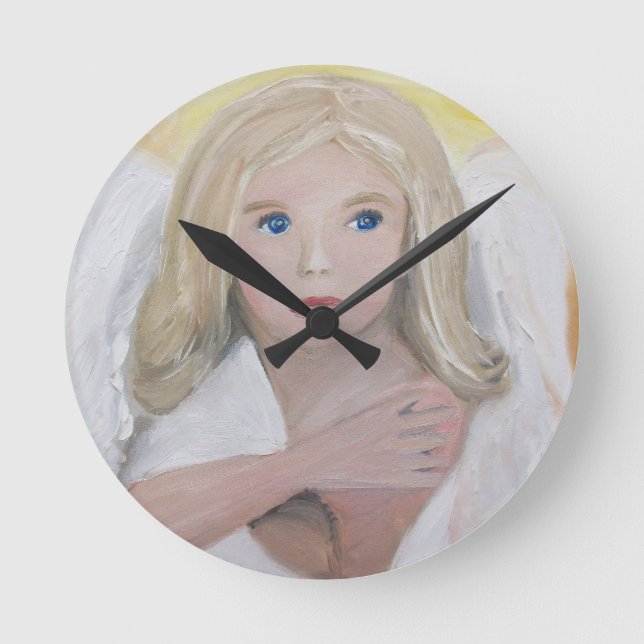Reloj Redondo Mediano Ángel de la guarda (Anverso)