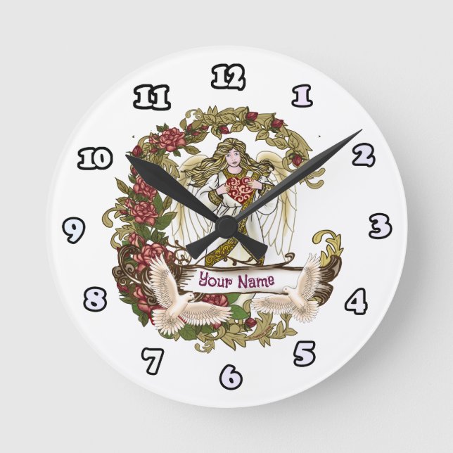 Reloj Redondo Mediano Ángel de las Rosas  (Anverso)
