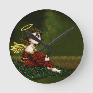 Reloj Redondo Mediano Ángel del acebo