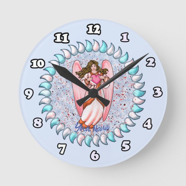 Reloj Redondo Mediano Ángel del Amor (Anverso)