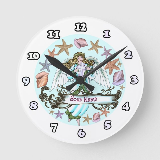 Reloj Redondo Mediano Ángel del Océano (Anverso)