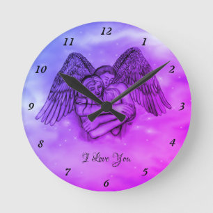Reloj Redondo Mediano Angel Eros in Love