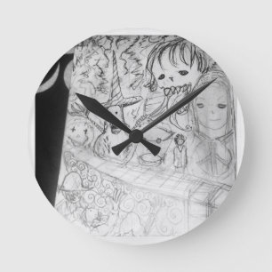 Reloj Redondo Mediano animado del manga del monstruo del yaie