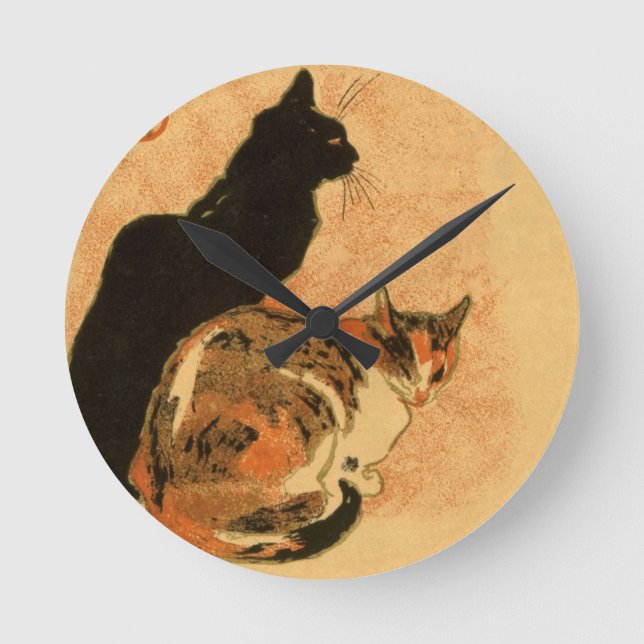 Reloj Redondo Mediano Animales antiguos de Theophile Steinlen de los (Anverso)