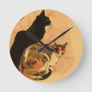 Reloj Redondo Mediano Animales antiguos de Theophile Steinlen de los